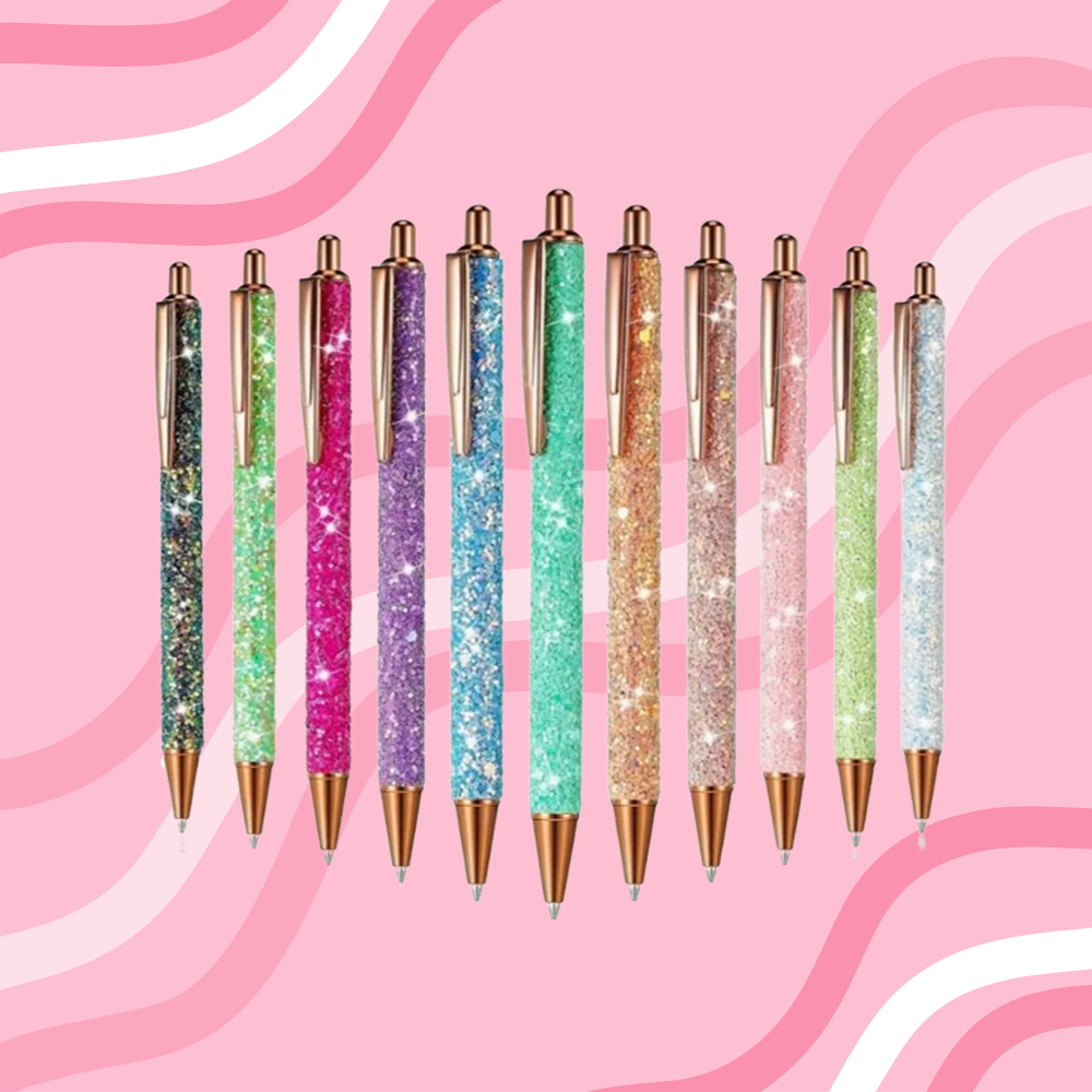 Glitter Metal Pens