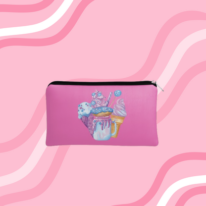 Canvas makeup bag