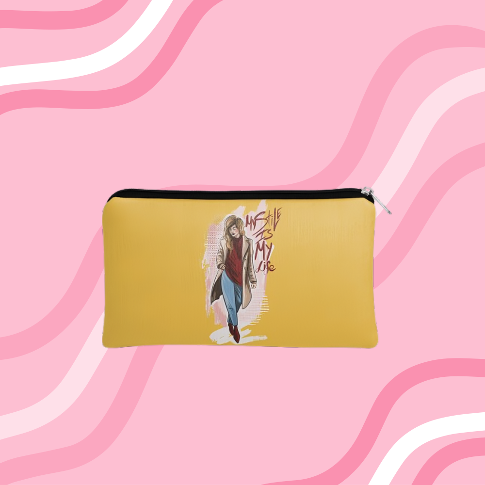 Canvas makeup bag